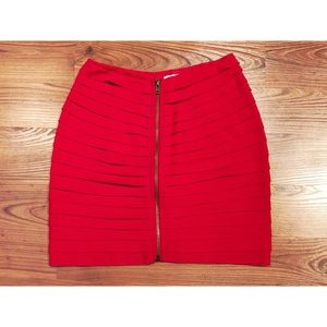 silence + noise Red Micro Mini Skirt ❤️